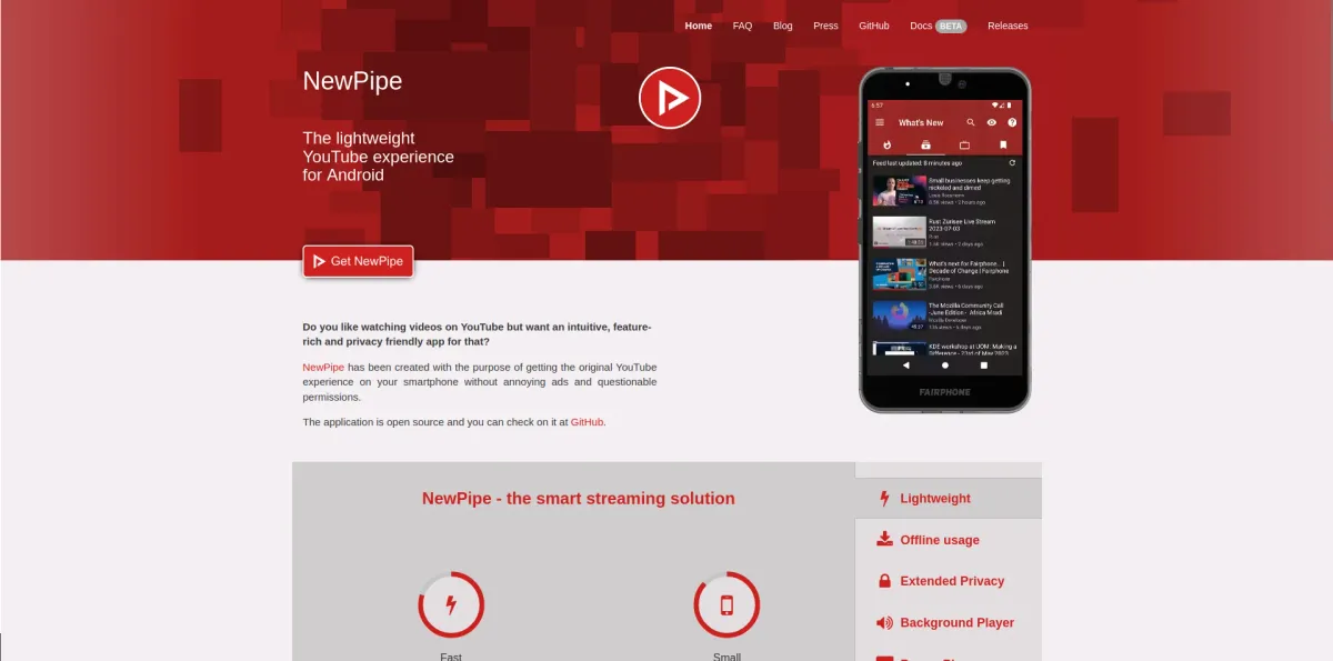 NewPipe alternativa all'app Youtube che non ti rintraccia