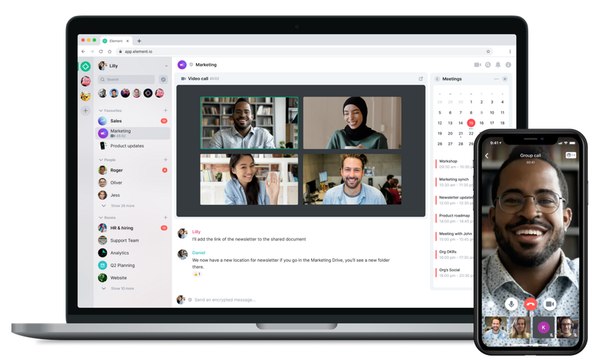 Matrix server chat video conferenze e canali crittografati
