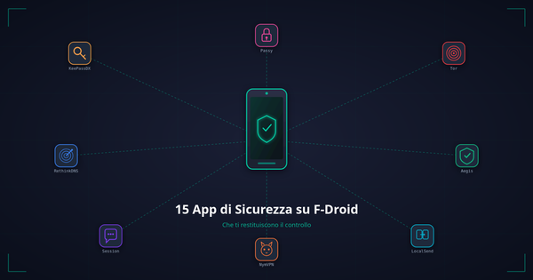 15 app di sicurezza su F-Droid che ti restituiscono il controllo