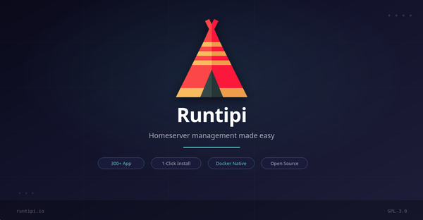 Runtipi: Installare un'app docker non è mai stato così semplice